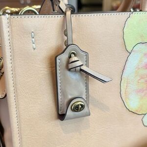 COACH 1941 CLOCHETTE GLOVE TANNED LEATHER BRASS TURNLOCK HANGTAG FOR LOCK & KEYS